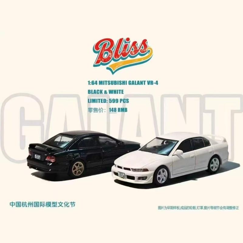 Bliss 1:64 Mitsubishi Galant VR-4 2025 HEC Expo Limited All Wheel Drive JDM Sedan Alloy Diecast Model Collectors Toy In Stock