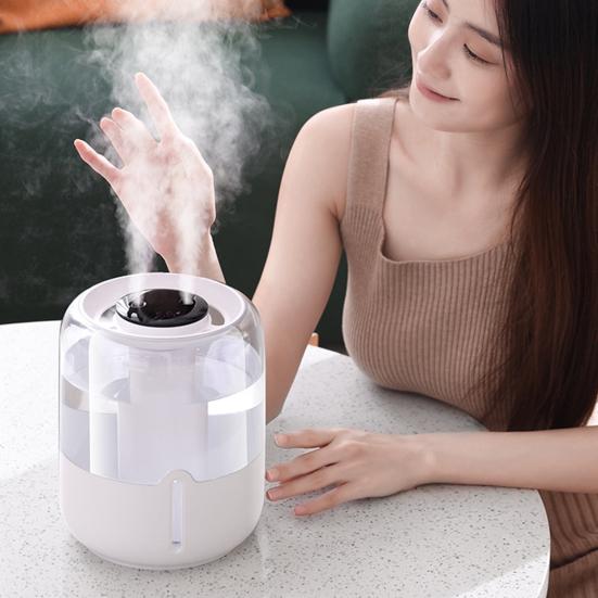 Umidificator USB cu Lumină de Noapte Afișaj Digital Mod Dublu de Pulverizare Zgomot Redus Capacitate Mare Umidificator de Aer Difuzor Uleiuri Esențiale