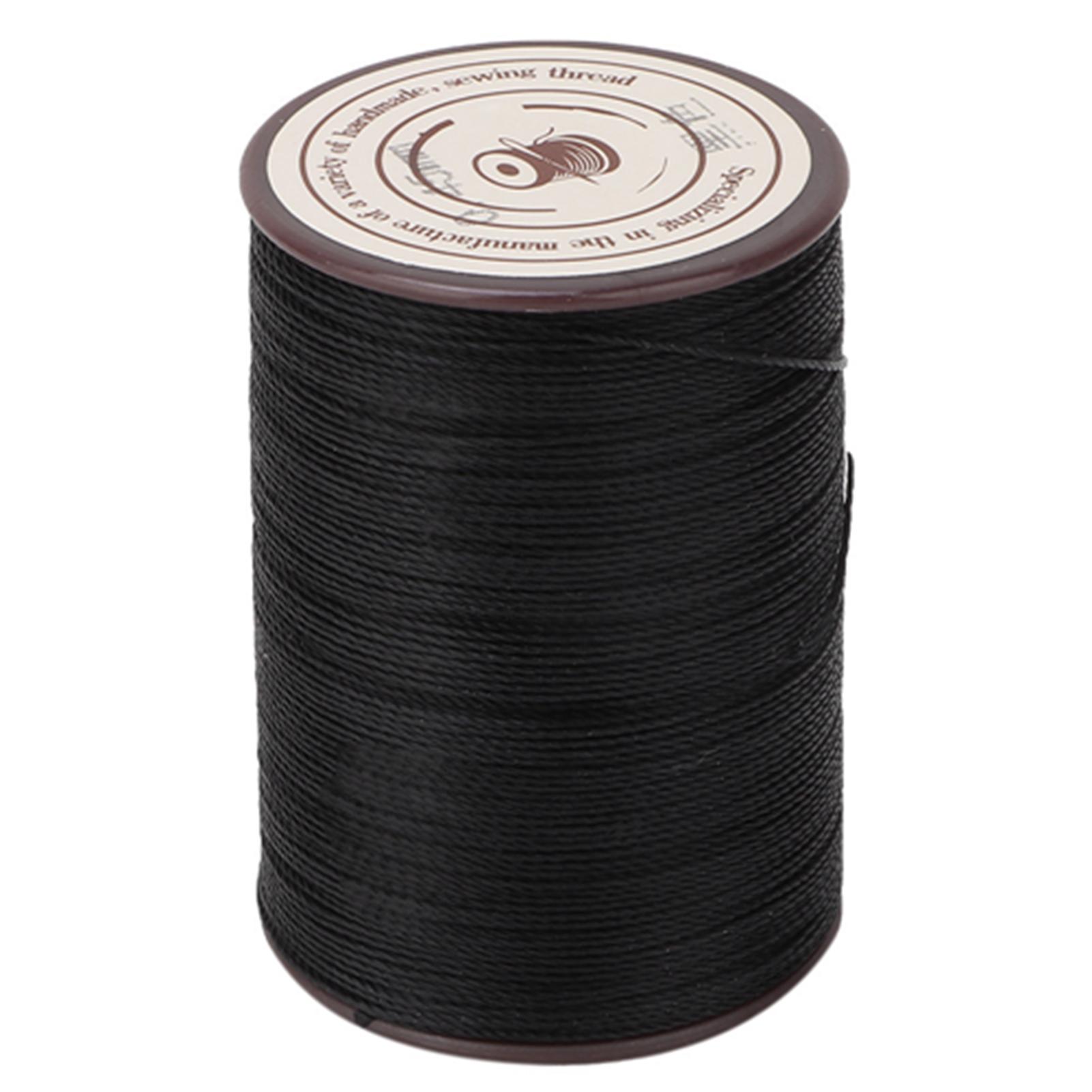 0.45mm Leather Sewing Wax Cord 160mCelsiusRoll Handwork Knitting Craft Wax Thread(Black)