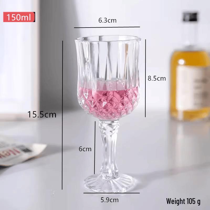 ZISIZ Shatterproof PC Plastic Wine & Champagne Glasses