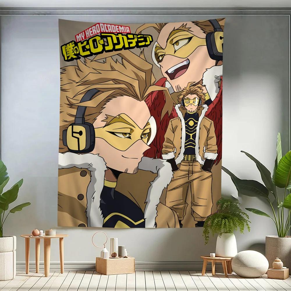 Anime My Hero Academia Hawks Cartone Animato Arazzo da Appendere alla Parete Decorazione Domestica Decorazioni per la Casa