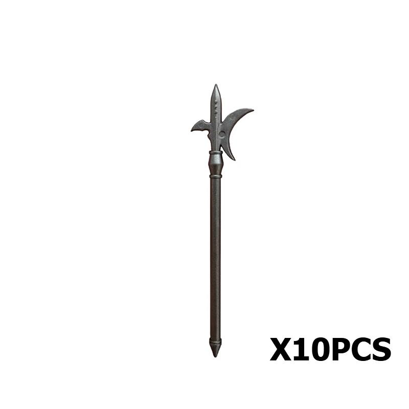 MOC Bausteine Mittelalter Ritter Soldat Actionfiguren Waffen Zubehör Schwert Speer Umhang Weste Helm Rüstung Geschenk Spielzeug Stein