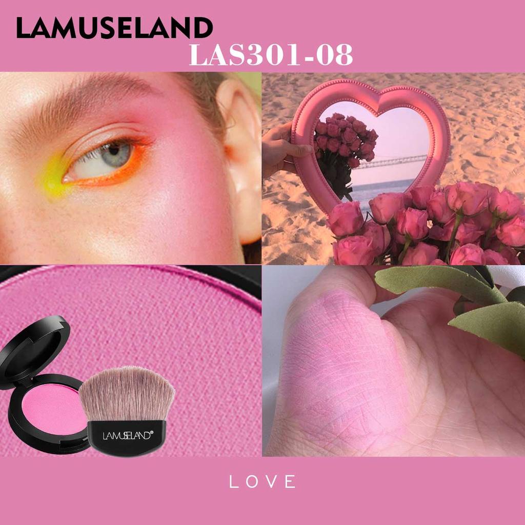 LAMUSELAND Fard de obraz Velvet Fard de obraz cu pensula pentru fard de obraz #LAS301