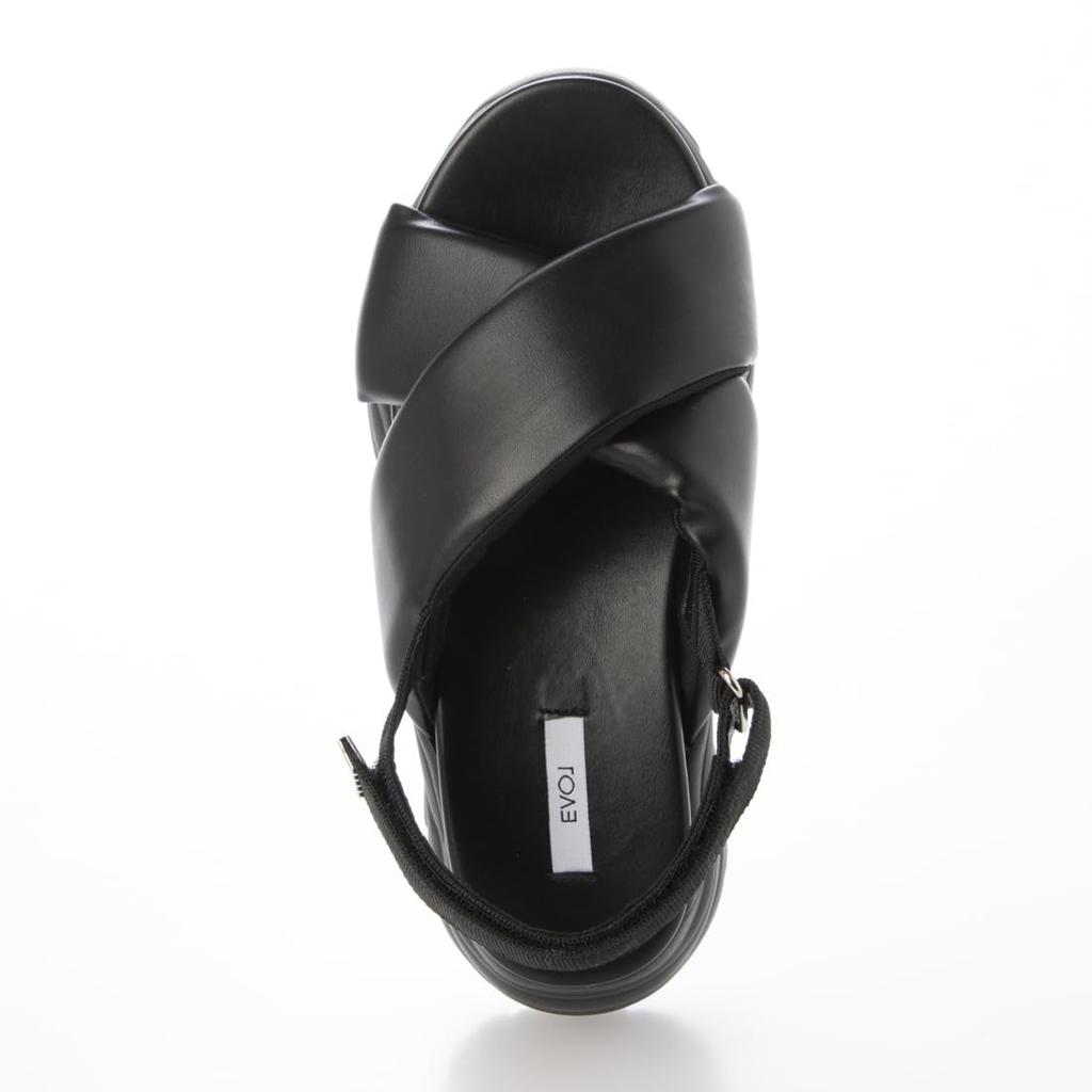 EVOL Women's Padded Platform Cross-Strap Sandals (Sizes XS-LL, Soft) IY5737 BL Large