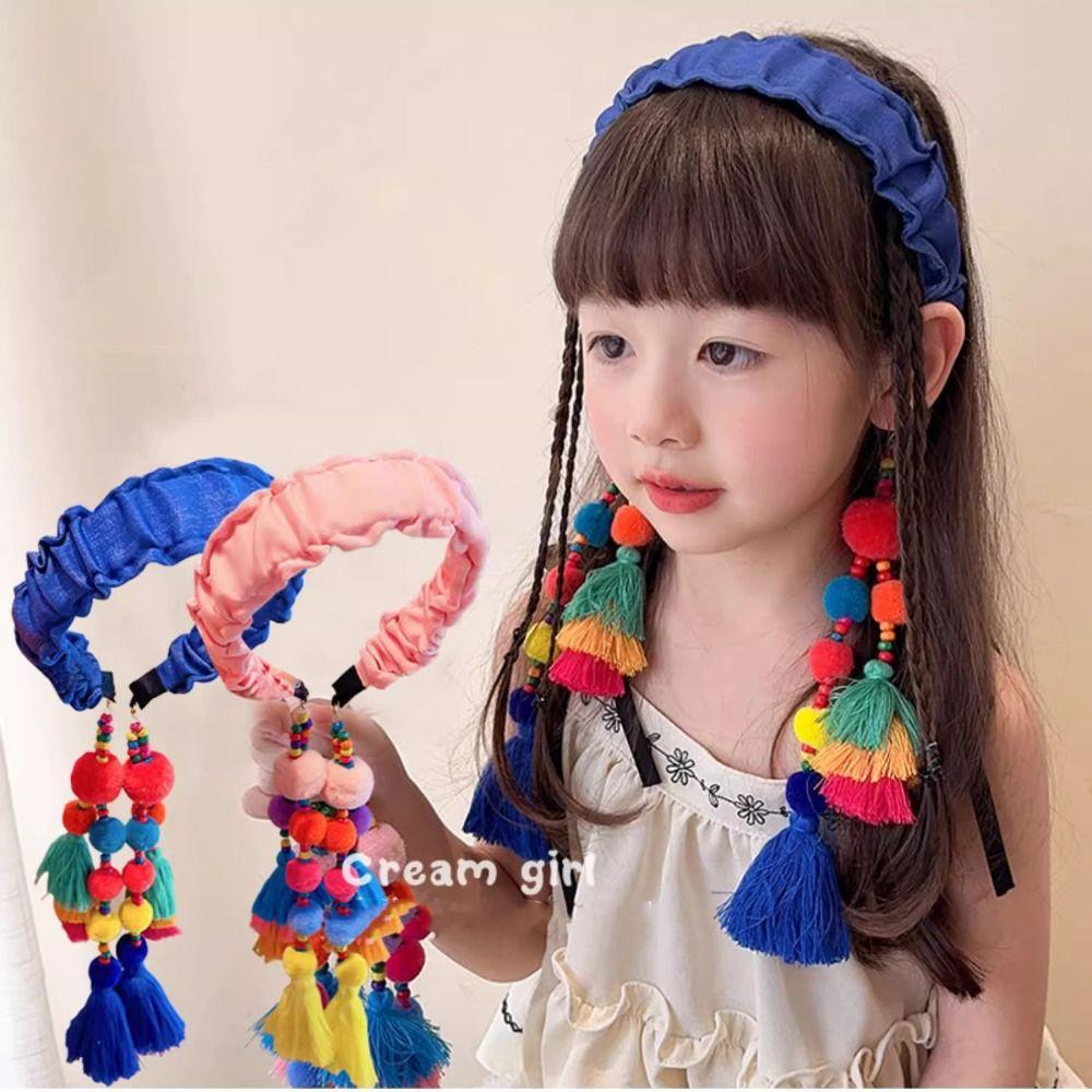Cloth Tassels Hairdband Exotic Bohemian Headbands Vintage Ethnic Style Headband  Hair Accessories
