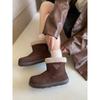Retro Small Potato Short Snow Boots Women's New Velvet Warm Thick-soled Non-slip Versatile Cotton Boots