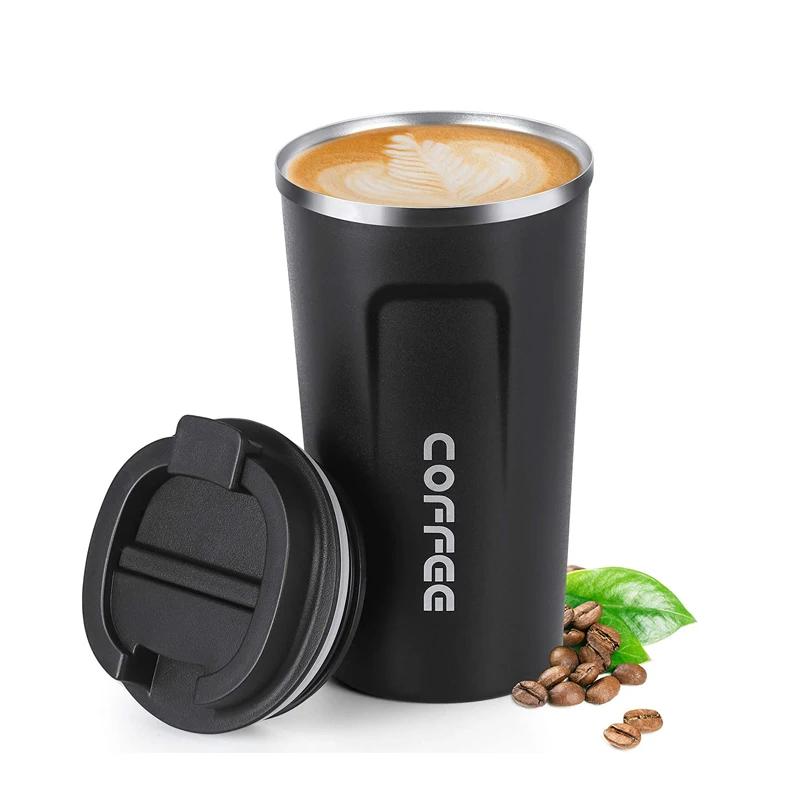 380ML/510ML Travel Coffee Mug Car Vacuum Flasks Stainless Steel Thermal Mug Leakproof Tea Coffee Cup  Portable Insulated Bottles