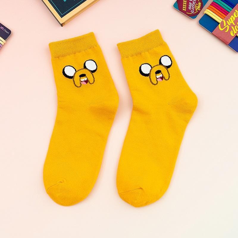 Cute Women's Socks Adventure Series Women's Medium Socks Ins Trend Comfortable and Breathable Cute Socks