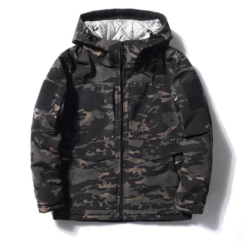 Winter Baumwollmantel Outdoor-Bekleidung Langlebig Verschleißfest Kurze Camouflage-Jacke Winddicht Wärme All-Terrain Herren Winterjacke