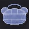 PVC Adjustable Practical Bear Storage Box Bead Ring Box Jewelry Presentation Organizer