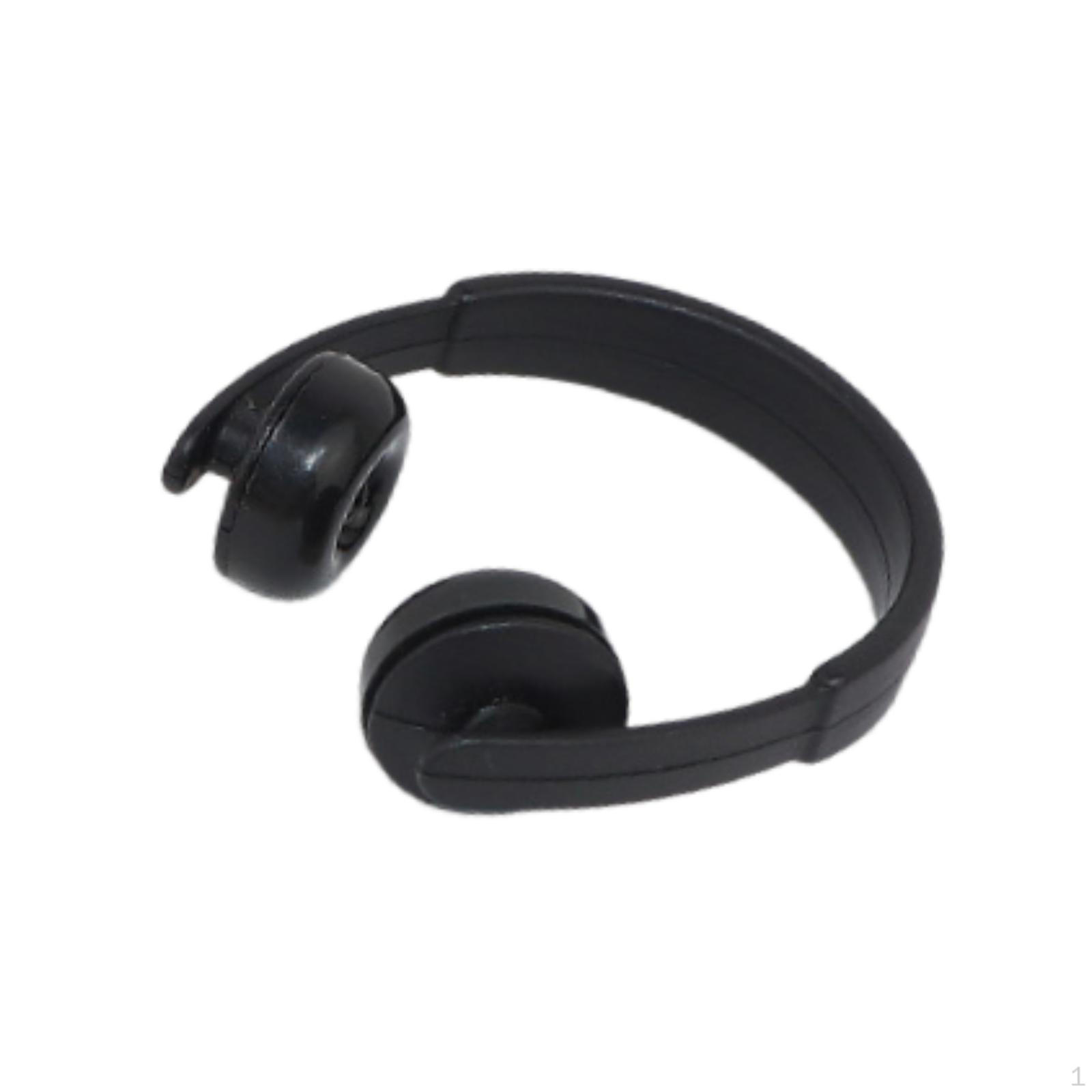 

BJD Doll Headphones Decor Daily Display Miniature Headset Model Toy Mini чёрный
