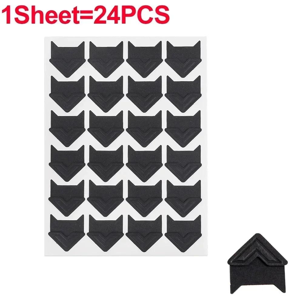 240/24PCS Corner Stickers DIY Vintage Corner Kraft Paper Stickers Scrapbook Self-Adhesive Photo Album Accessories Corner Sticker