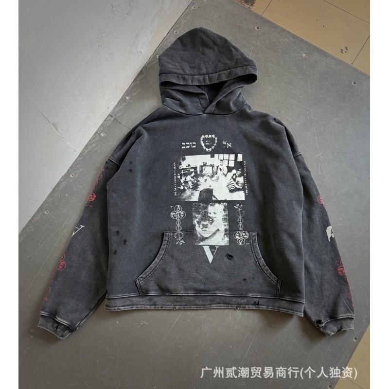 Felpa con Cappuccio Grafica Vintage ERD Uomo Donna Oversize Streetwear Felpa Autunno Casual