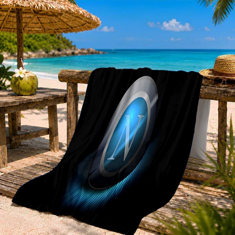 Elektrisch Blaues Neapel-Logo Strandtuch Mikrofaser-Strandtuch, Leicht und Schnelltrocknend, für Sommerreisen, Schwimmbad-Fan Geburtstagsgeschenk