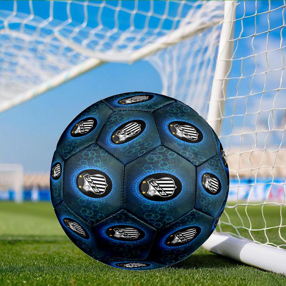 Sport Club Football Crest Printed Size 5 Soccer Balls, Anti-Slip, Protective Football, Outdoor Sport, a Unique Gift Suitable for him/her, Birthday