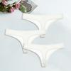 Ice Silk G-String for Women Sexy Seamless Thongs Panties Cotton Women Underwear Girls Ladies Bikini Briefs Lingerie 3 Pcs/set
