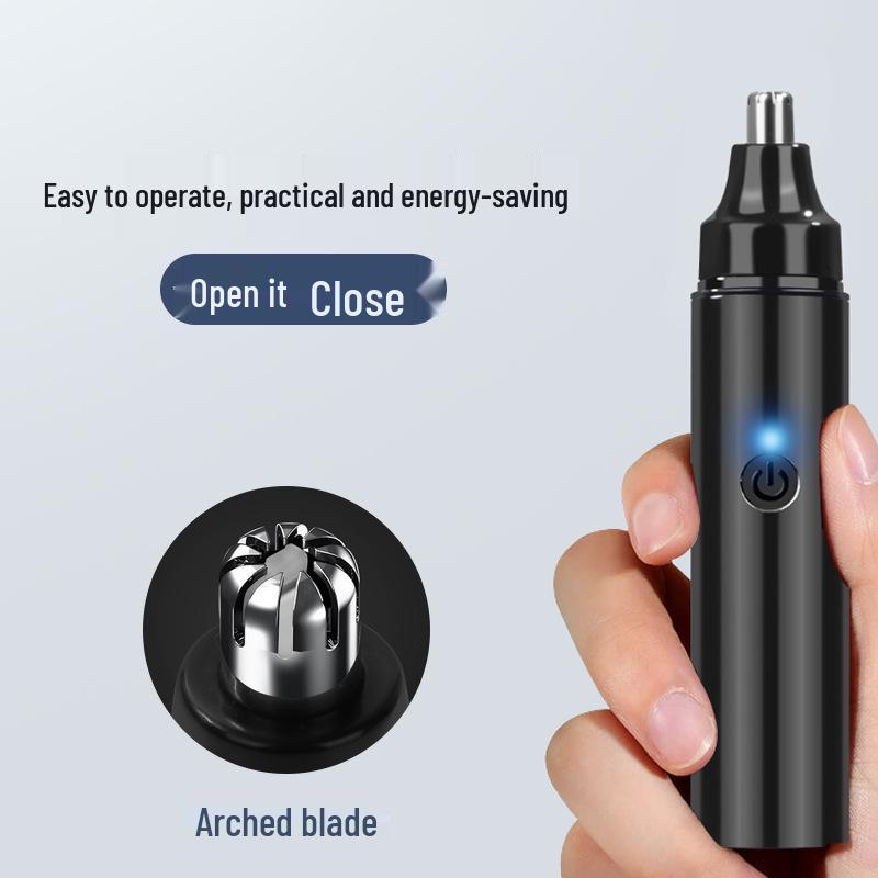 Rechargeable Portable Nose & Ear Hair Trimmer for Men & Women - Washable Electric Clipper