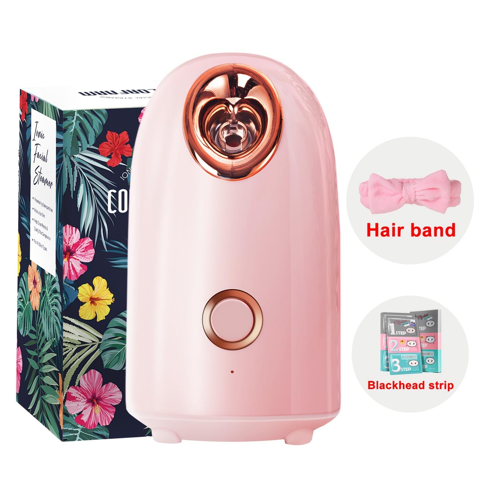 

Facial Beauty Device Steam Facial | Ideal for Dry Skin Home SPA | Perfect Gift for Facial and Nose Care, Suitable for Both Men and Women 1pc рожевий
