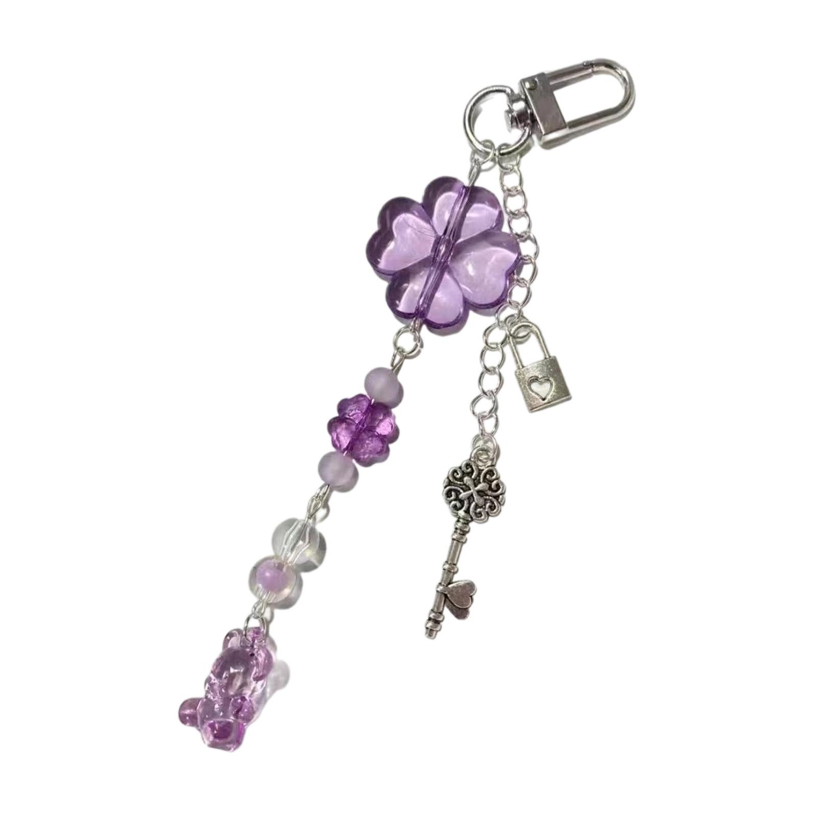 Милый брелок с бисером в форме сердца — фото 9