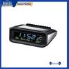 Car Solar Clock with Anti-Drowsiness Alarm, Voice Reminder, Thermometer, and Intelligent LED Lighting