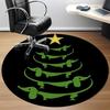 1 Stück Dackel Weihnachtsbüro Runder Teppich, Matte Geeignet Für Büro, Unter Bürostühlen Schlafzimmer Wohnzimmer Heimdekoration, Zimmerdeko