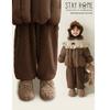 Girls' Winter Thermal Polka Dot Lantern Pants