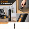 1-Piece Cordless Screwdriver Set, USB Rechargeable Screwdriver With Multiple Bits For Home & Electronics