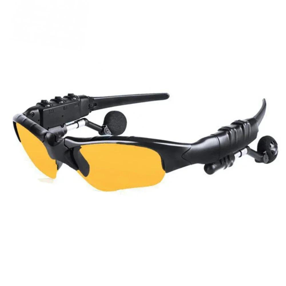 Stereo Wireless Bluetooth 5.0 Headset Glasses Outdoor Cycling 2 in 1 Glasses for Driving Cycling Sport Noise Reduction Headphone
