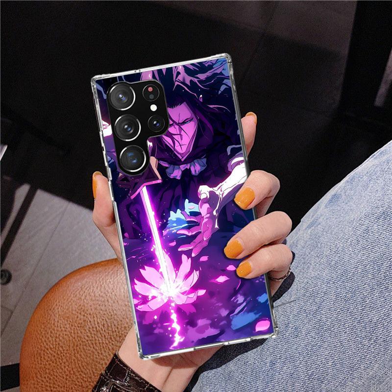 Bleach Kuchiki Byakuya Phone Case For Samsung Galaxy S24 S25 Edge S26 Ultra S23 S22 S21 Plus S20 FE + Personalized Print Cover G