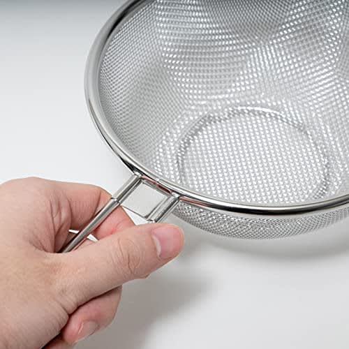 PEARL METAL Stainless Steel Strainer with Handle, 15cm, Made In Japan, HB-1631
