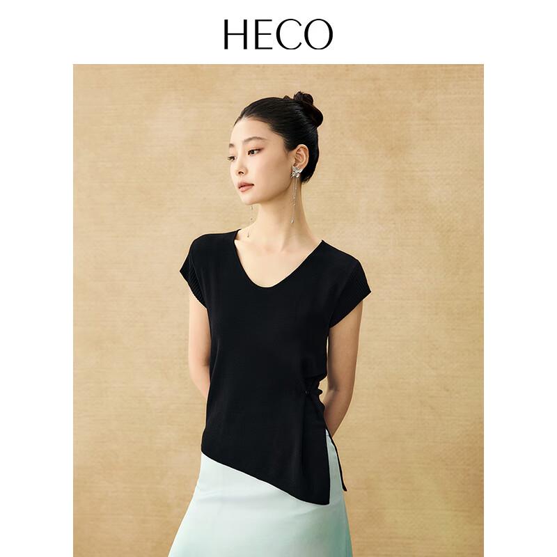 HECO New Chinese Style Knit Short-Sleeve T-shirt
