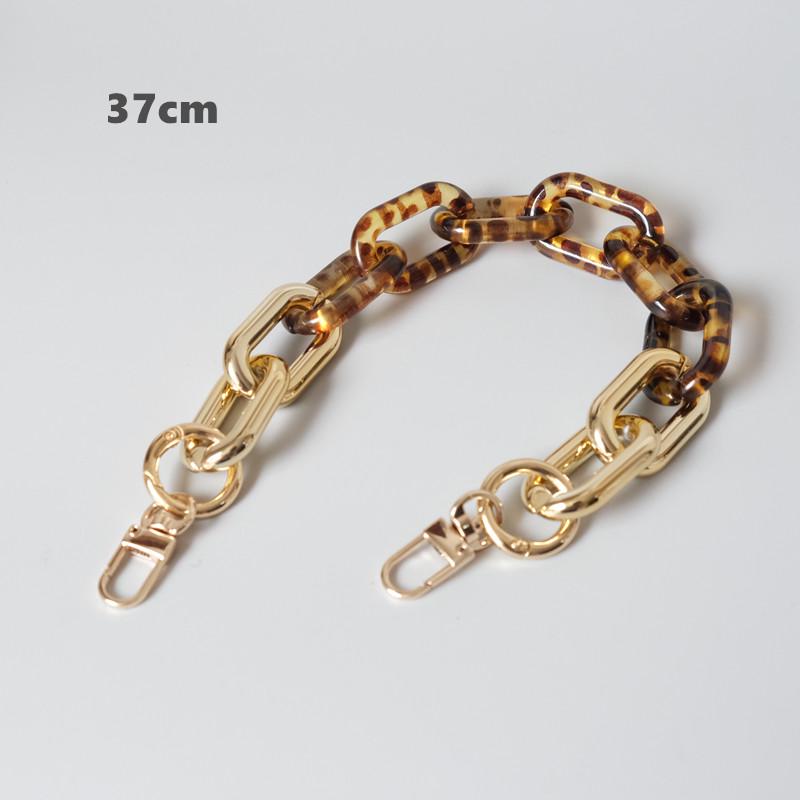 New Fashion Woman Bag Accessory Detachable Part Replacement Chain Leopard Gold Silver Acrylic Strap Women Shoulder Handle Chain