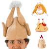 Christmas Funny Hat Plush Turkey Shape Hat Fun Crazy Hat Thanksgiving Supplies