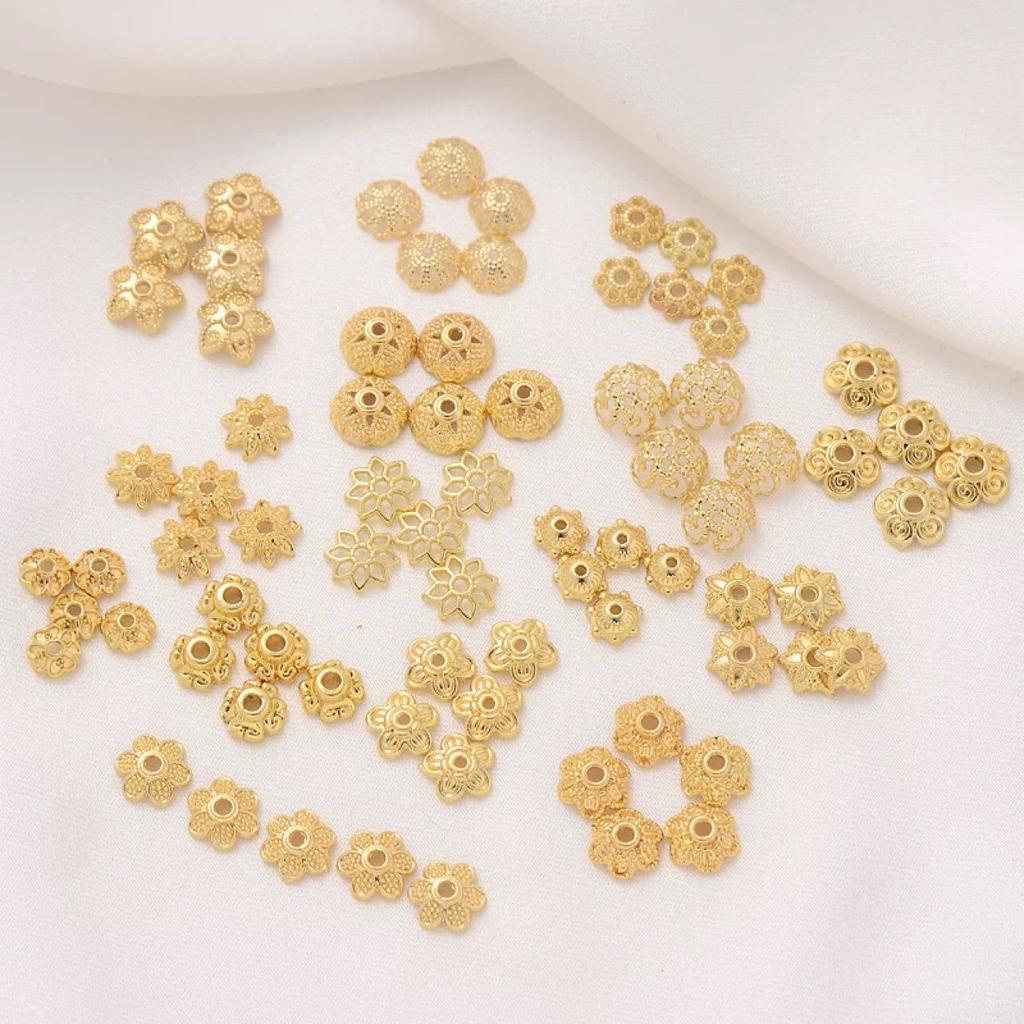 Perline distanziatrici a forma di fiore colorato per gioielli fai da te: Accessori per bracciali e collane