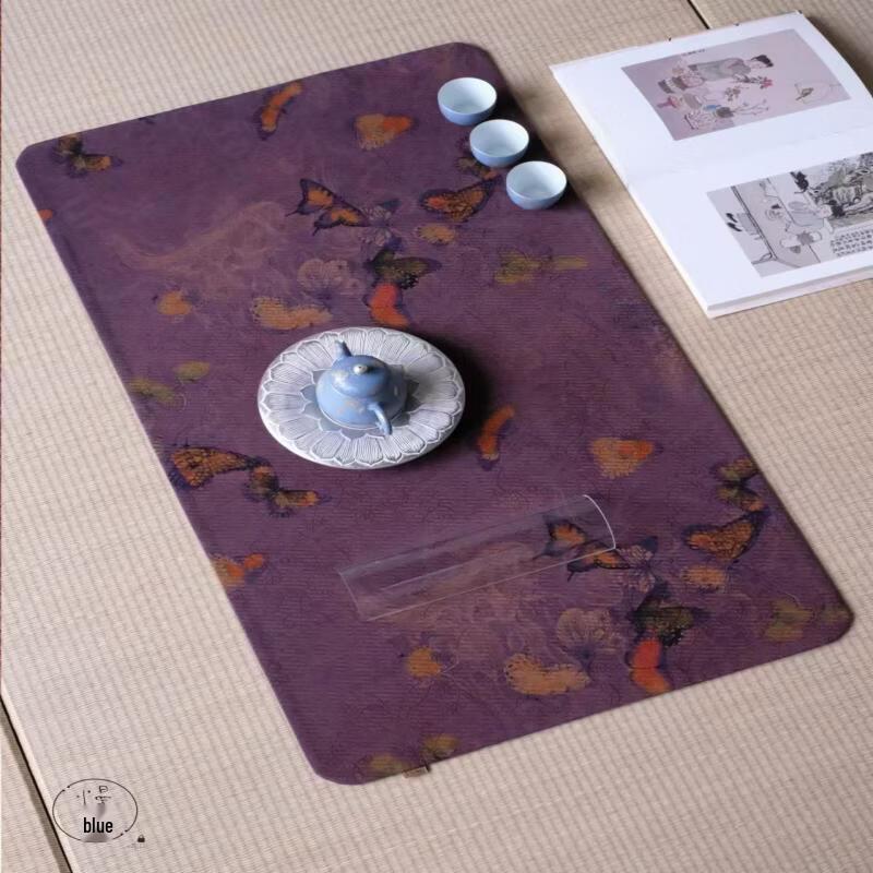 Handun Gambiered Canton Gauze Tea Mat