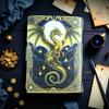 Dragon Leather Journal: Handmade Book of Shadows with Deckle Edge Paper