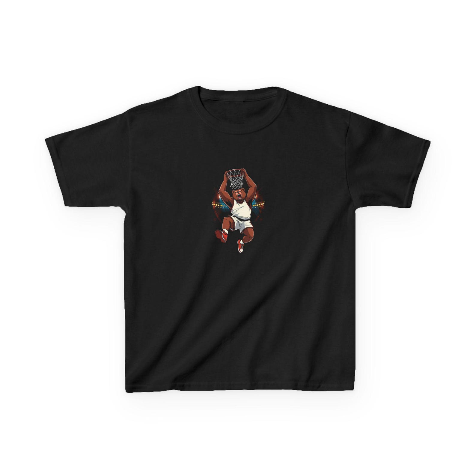 Basketball Bear Kids T-Shirt | Cute Animal Sports Graphic 110