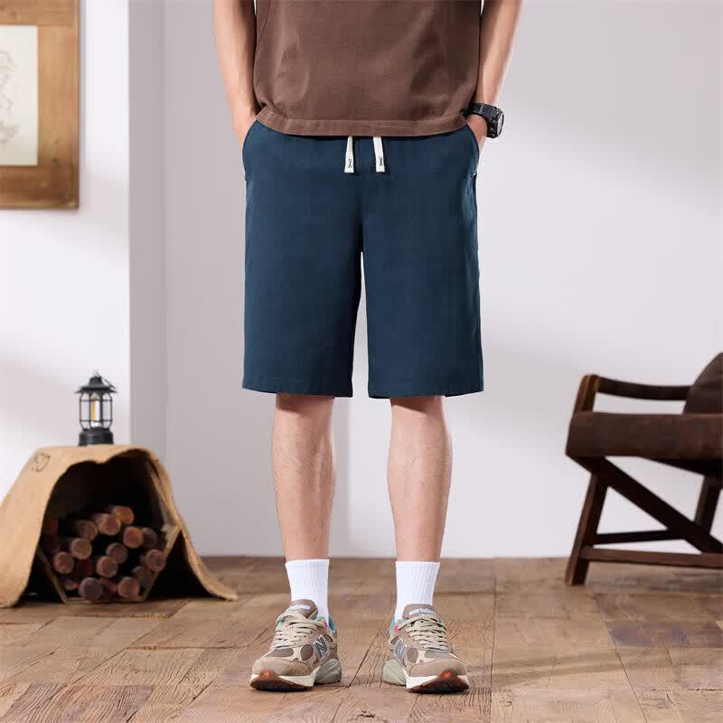 VEE KELLEN Men's Linen Blend Casual Shorts