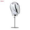 Height 45-58cm Wig Holder Mannequin Head Model Versatile Tabletop Stable Metal Base for Business Personal Use Hairpieces Caps