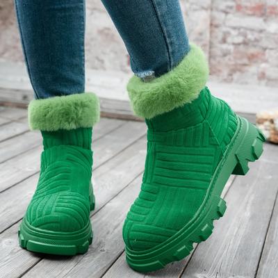 Mode Damstövlar Nya Höst Vinter Par Skor Damer Bekväma Tjocksulade Casual Stora Storlekar Korta Stövlar Damer Zapatos De Mujer