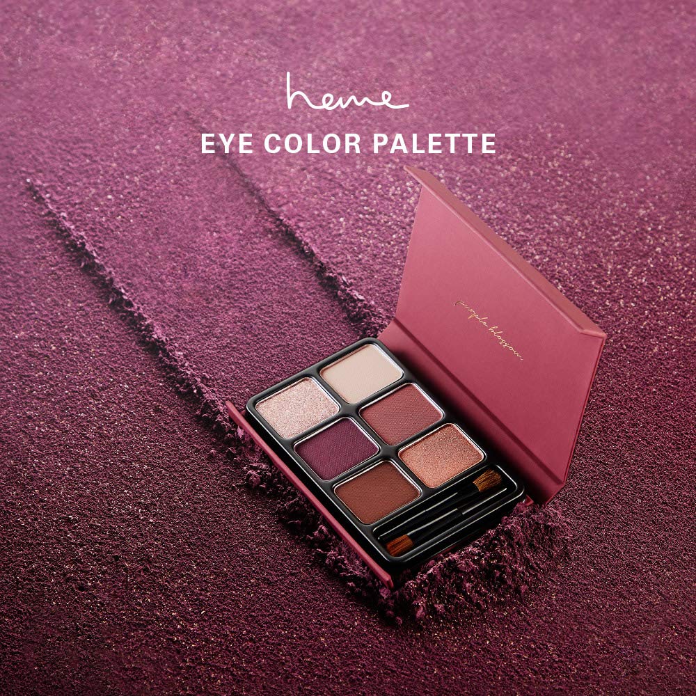 Heme 6-Color Eyeshadow Palette (6 Colors) Brown Tea Taiwanese Cosmetics