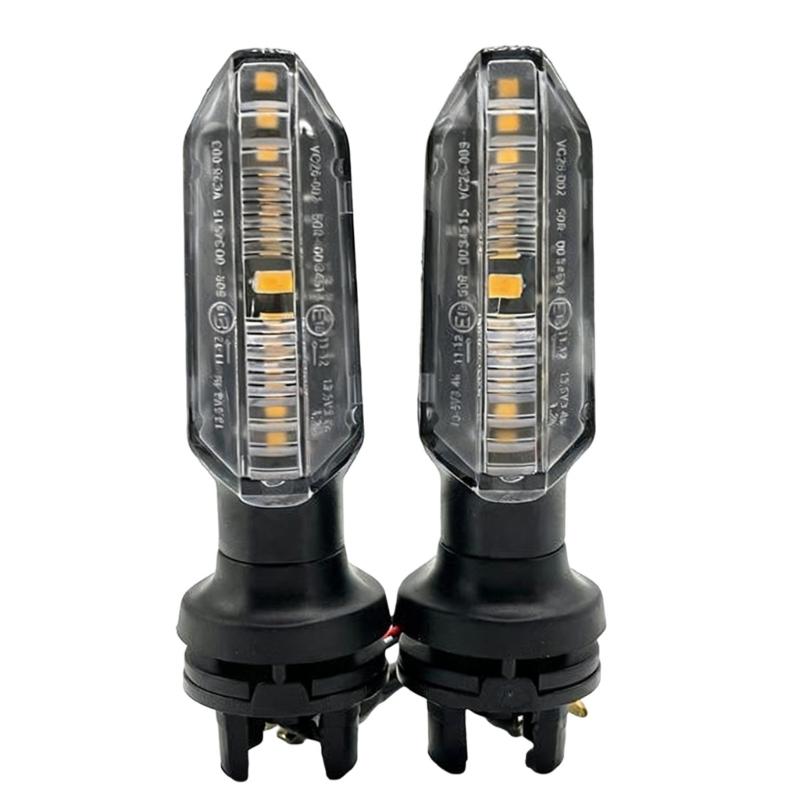 

Bright Waterproof Motorcycle Indicator Lights Shock Resistant ABS Material Universal Fitment Quick Mount for 150 1