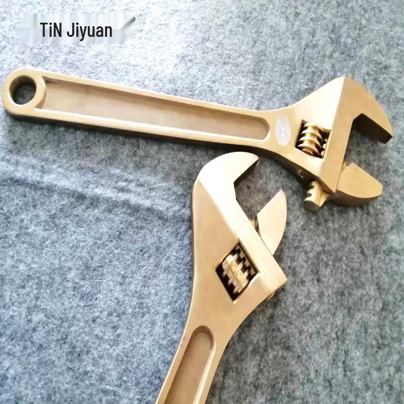 Explosion-Proof Beryllium Copper Adjustable Wrench - Sizes: 6", 8", 10", 12", 15", 18", 24"