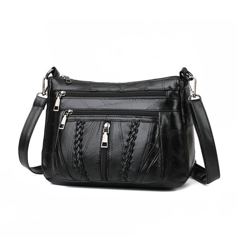 PU Leather Shoulder Crossbody Bag with Large Capacity