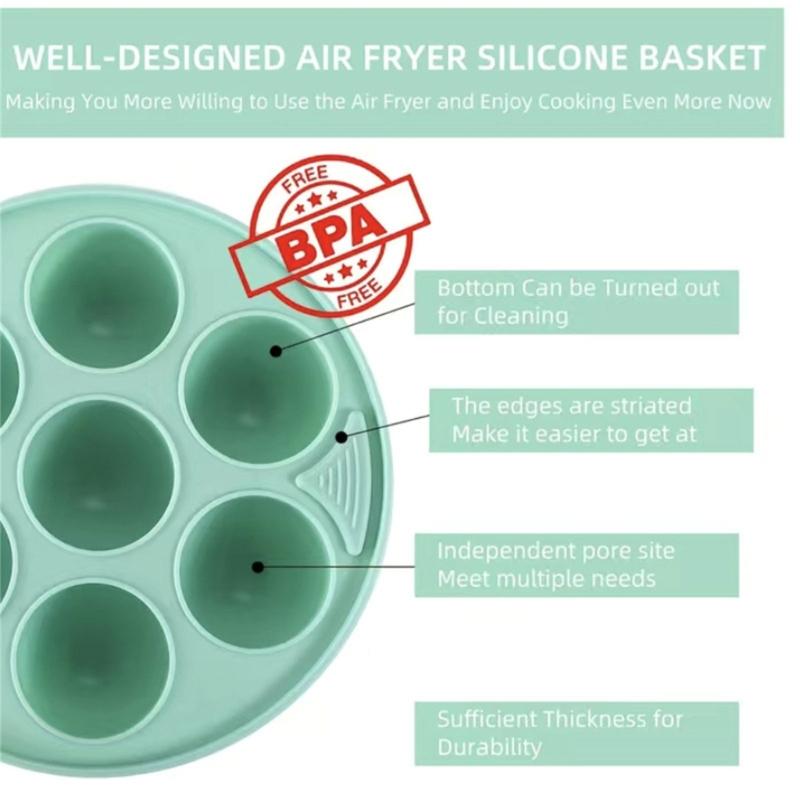 2 Pack Silicone Cake Molds Collapsible Bakeware Air Fryers Cake Moulds Muffins Tray Baking Accessories for Cake Muffins