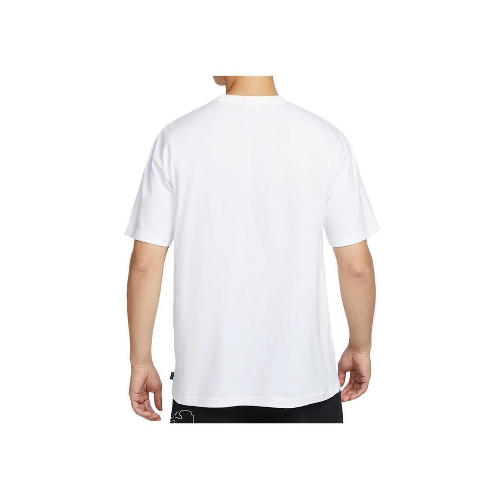 Nike Sportswear Loose Fit Drop Shoulder Casual Soft Short Sleeve T-Shirt Men Tops White HJ0575100