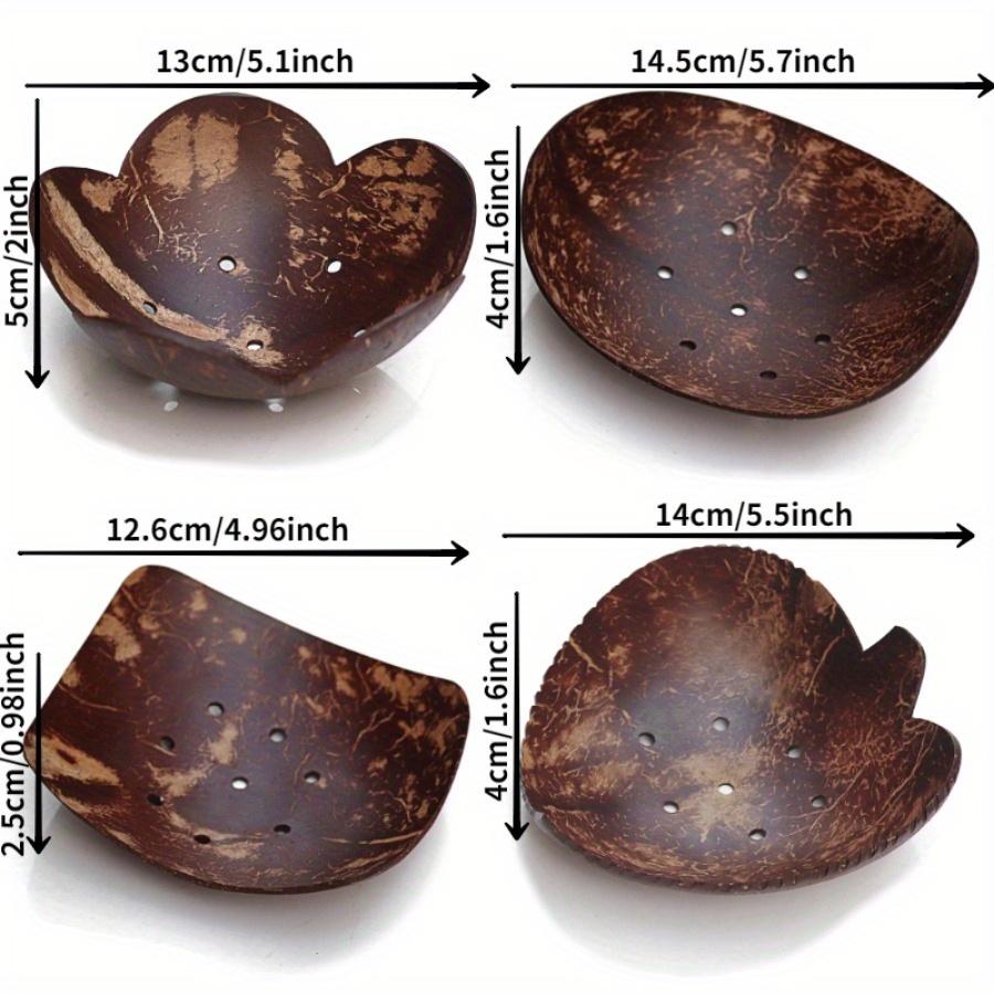 1PC Country Style Coconut Shell Bowl with Hole Storage Bowl Candy Dessert Bowl Coconut Tray Creative Ornaments