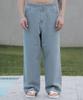 Dekkoloso Cool Flow Denim Wide Elastic Waist Pants [Light Blue]