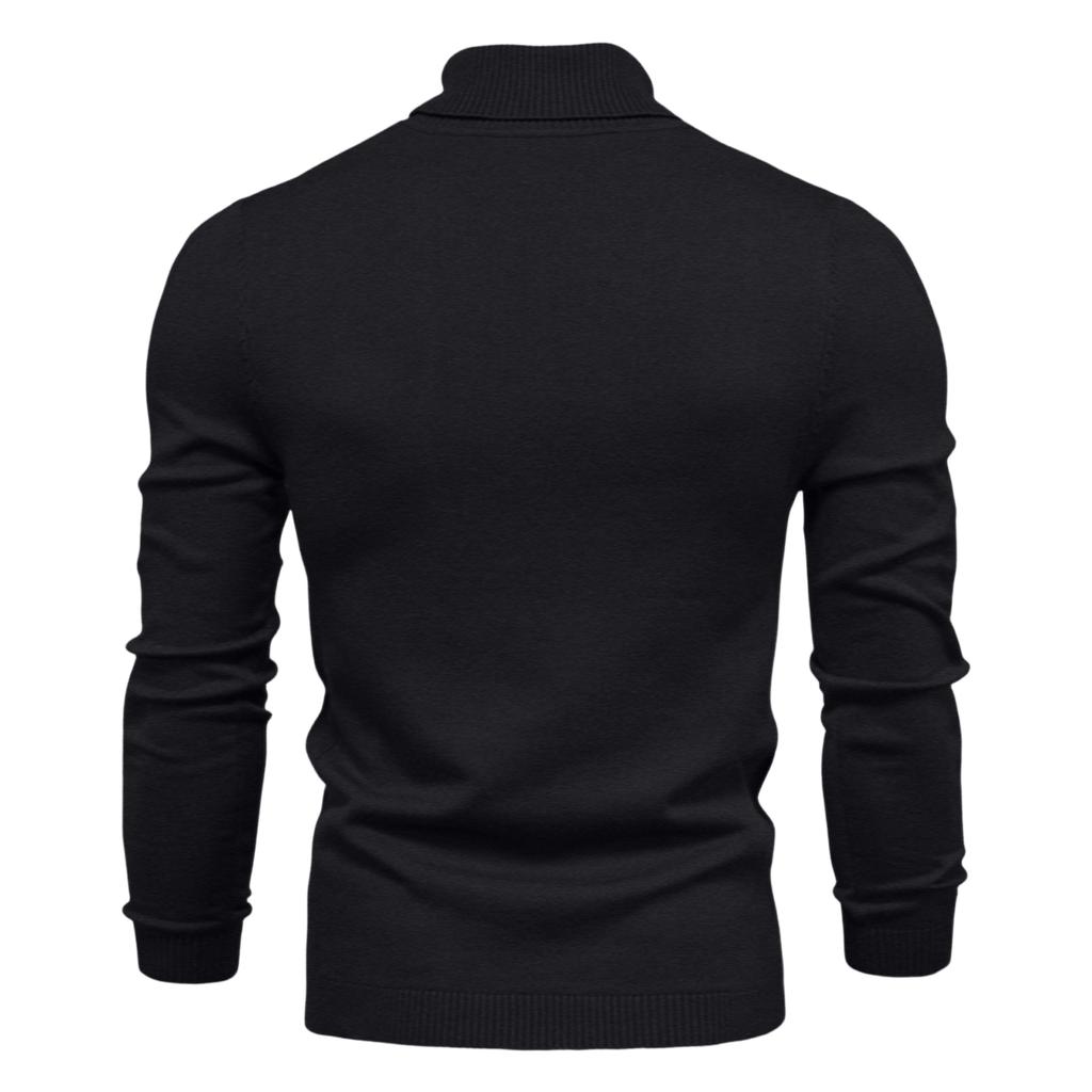 And Winter Thickened Warm Sweater Medium Collar Men's Multi-color Sweater
