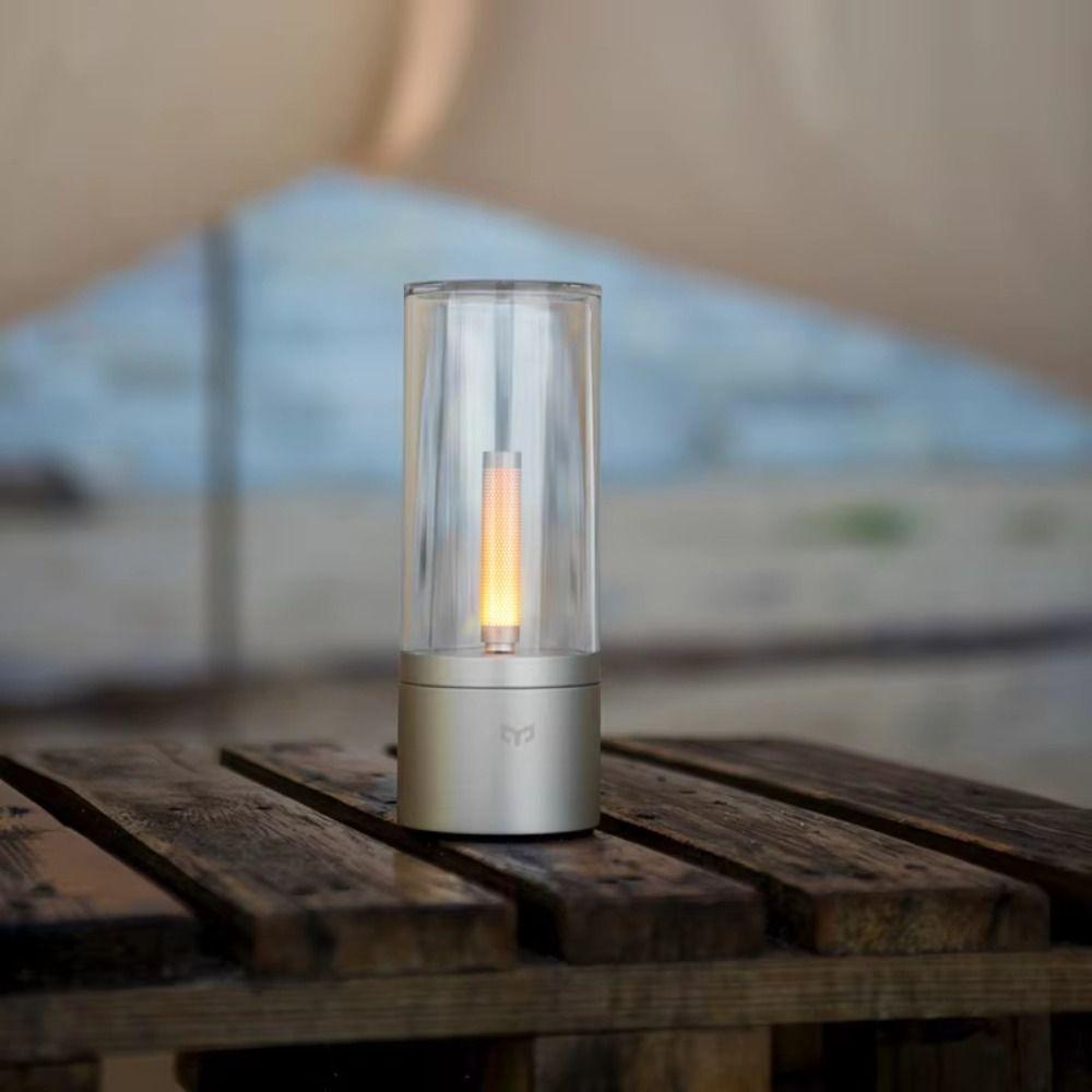 Type C Rechargeable Candle Lamp 1800K Warm Light Atmosphere Light LED Night Light  1800K Warm Light